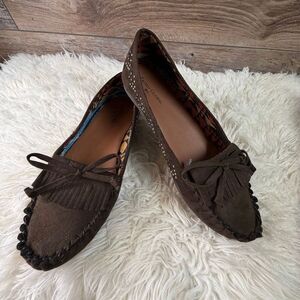 Faded Glory Womens Brown Casual Shoes Sz 9 Silver Accents SW Design 1990’s NWOT